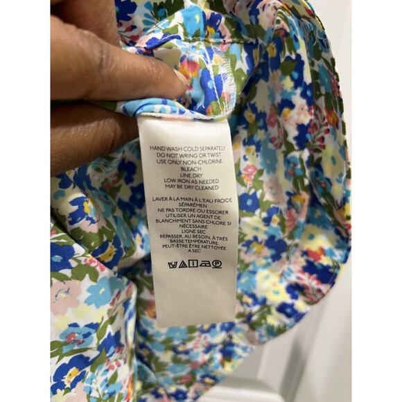 Maeve Anthropologie Floral Tie Front Sleeveless Women's Top Sz Small - Picture 5 of 11